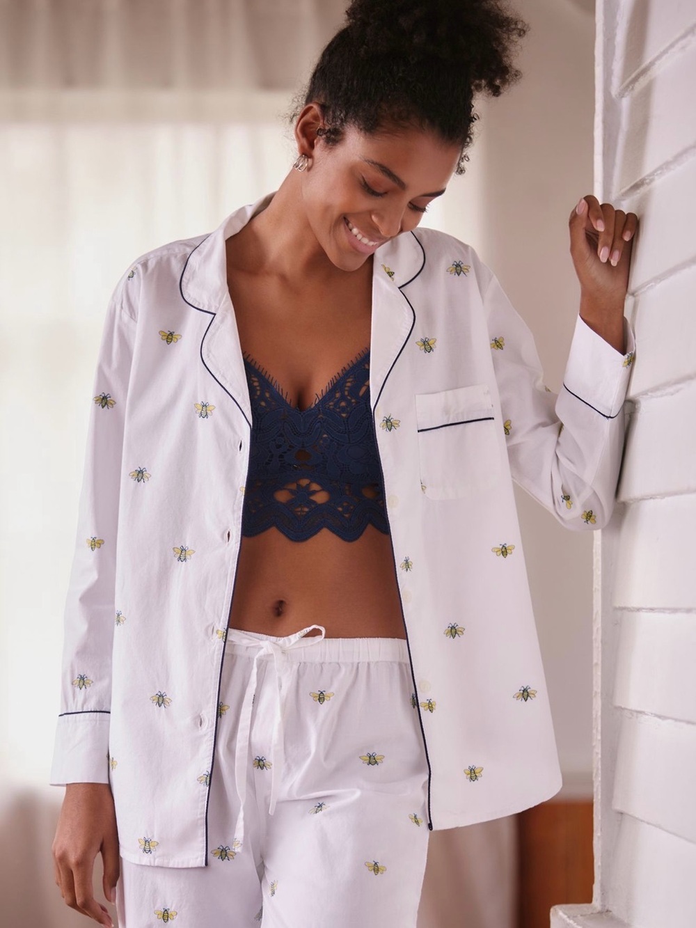 Printfresh Beekeeper Cloud Pajama Set Size XL Organic Cotton
